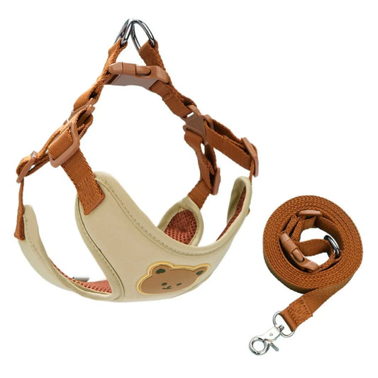 Pet Harness Leash For Small Medium Dogs And Cats Adjustable