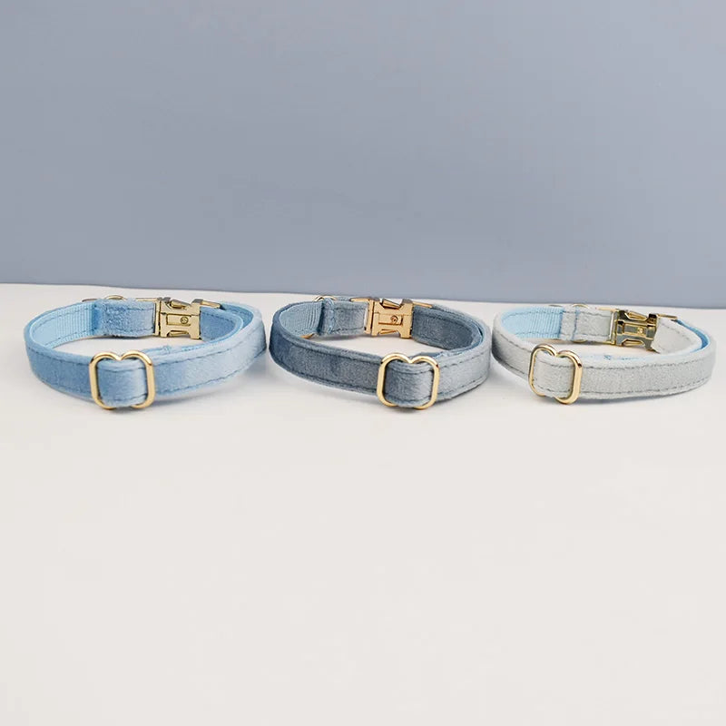 Cute Bowknot Cat Collar With Bell Engraving ID Tag Nameplate Personalization
