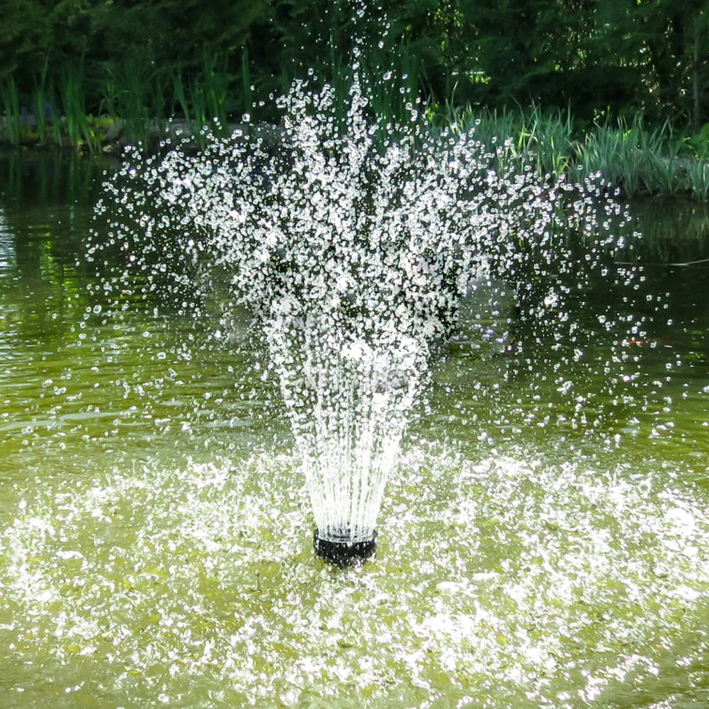 HOSPO Solar Fountain Pond Pump Kit With Nozzles Bird Bath