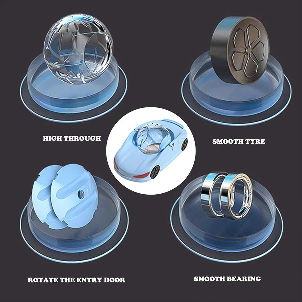 Shunmaii Hamster Exercise Ball Transparent Rolling Toy Car For Hamsters