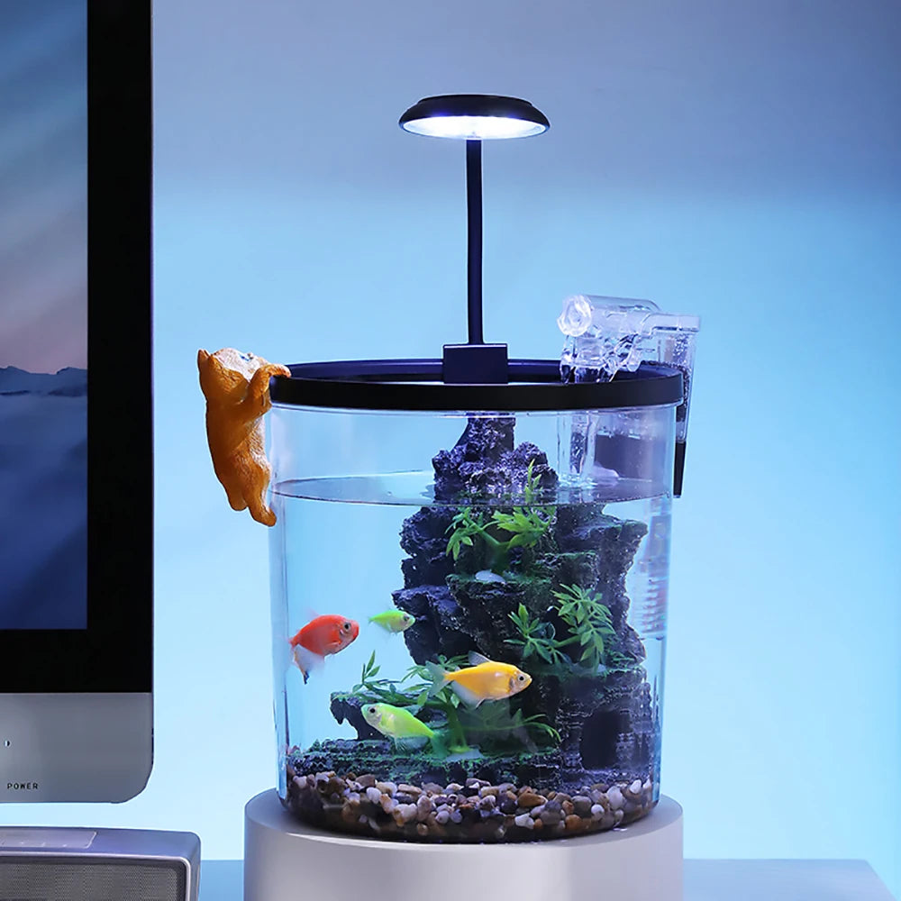 TWISTER.CK Fish Tank With Circulation Oxygenation And LED Lighting