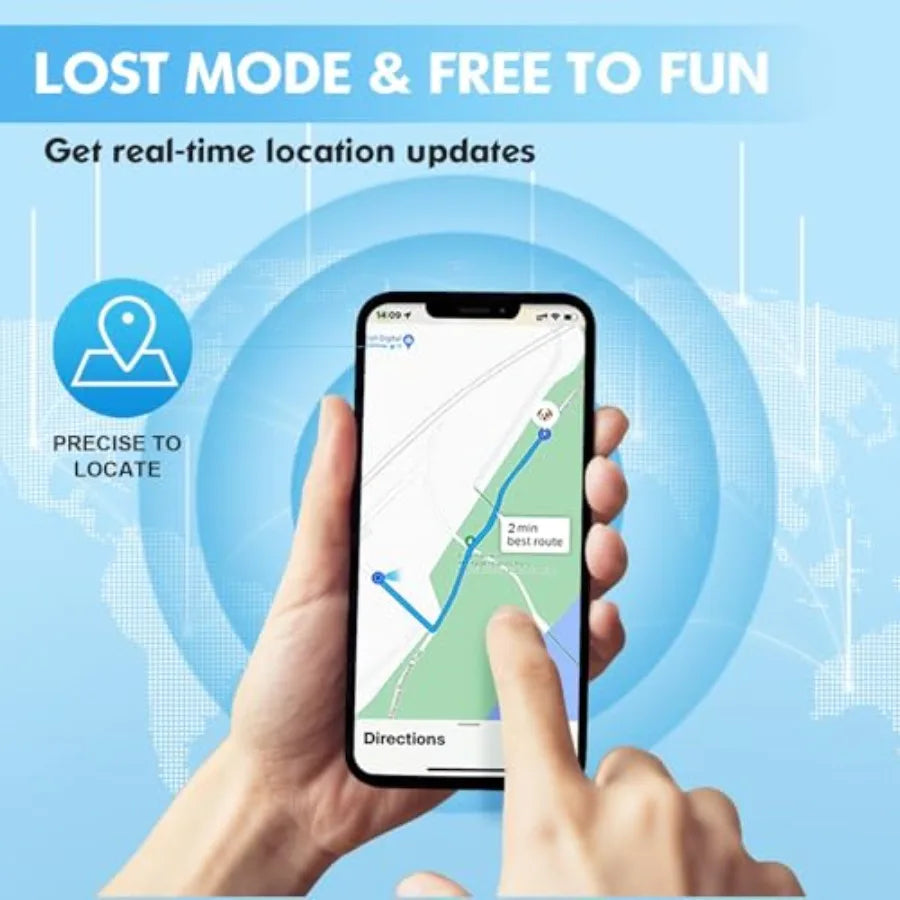 2 In 1 GPS Tracking Pets Real Time Location Collar