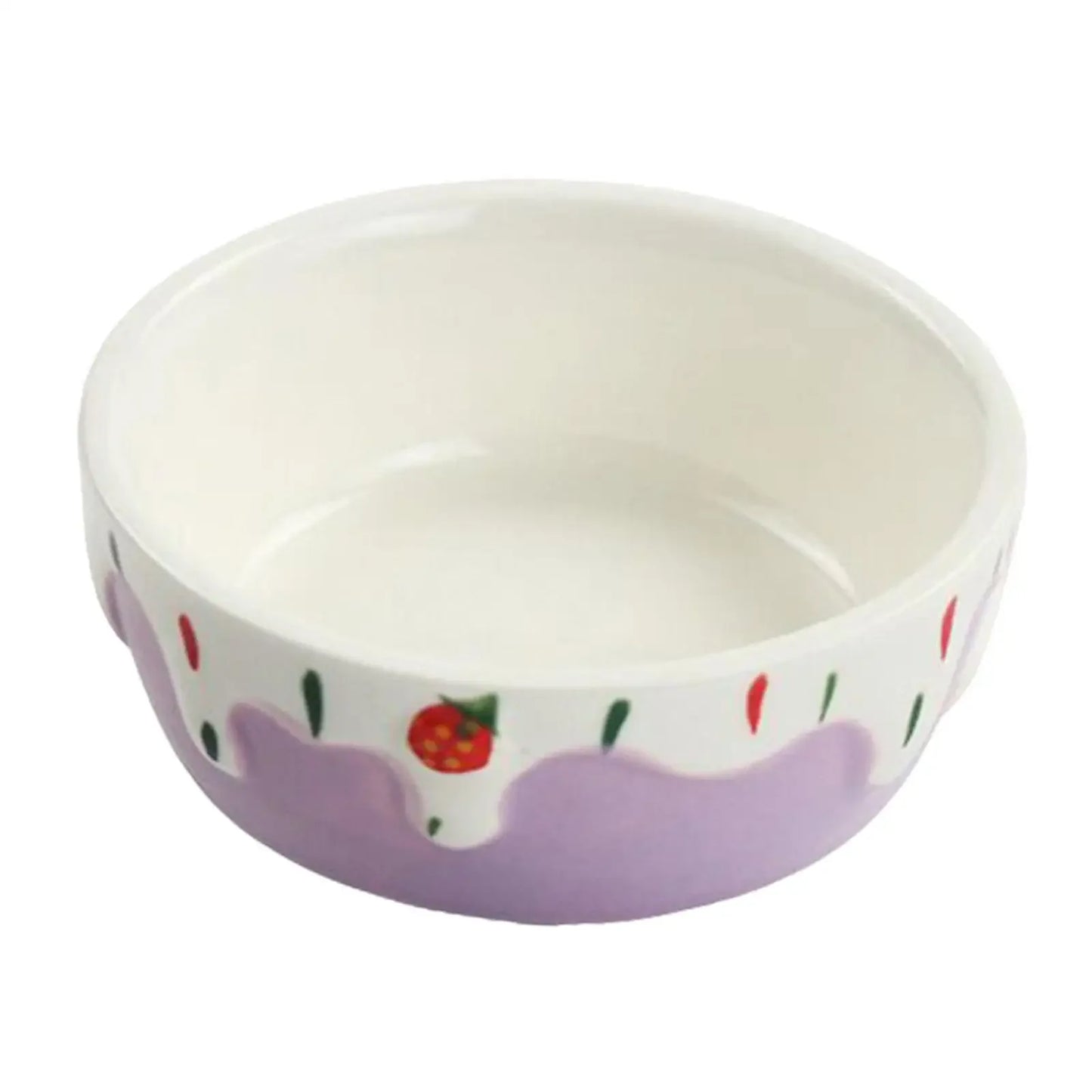 Ceramic Hamster Food Bowl Easy to Clean Portable Small Pets Dish