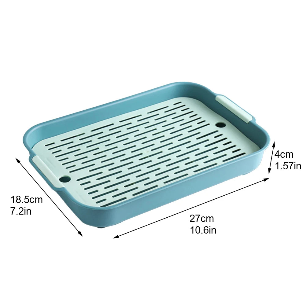 Plastic Rabbit Litter Box Corner Toilet Tray for Small Pets