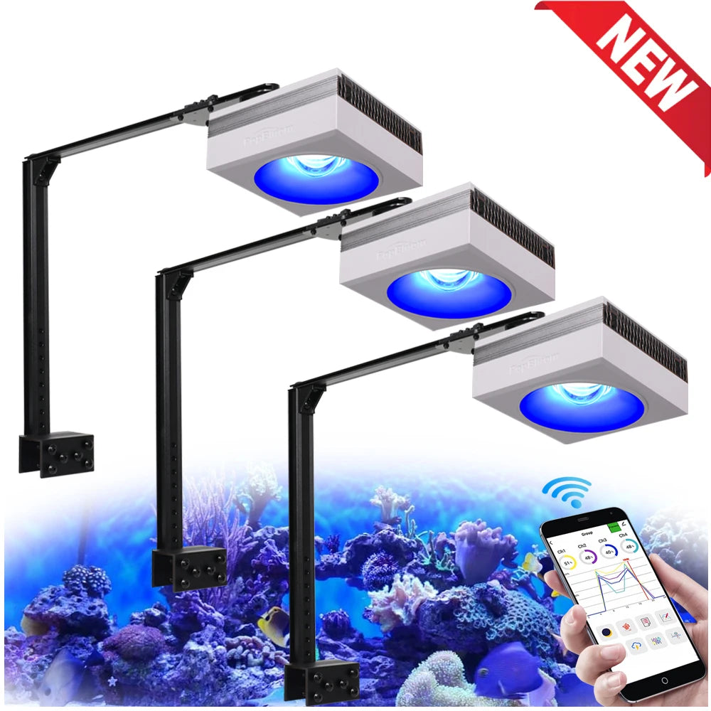 PopBloom RL90 WiFi Full Spectrum Reef Saltwater Aquarium Light