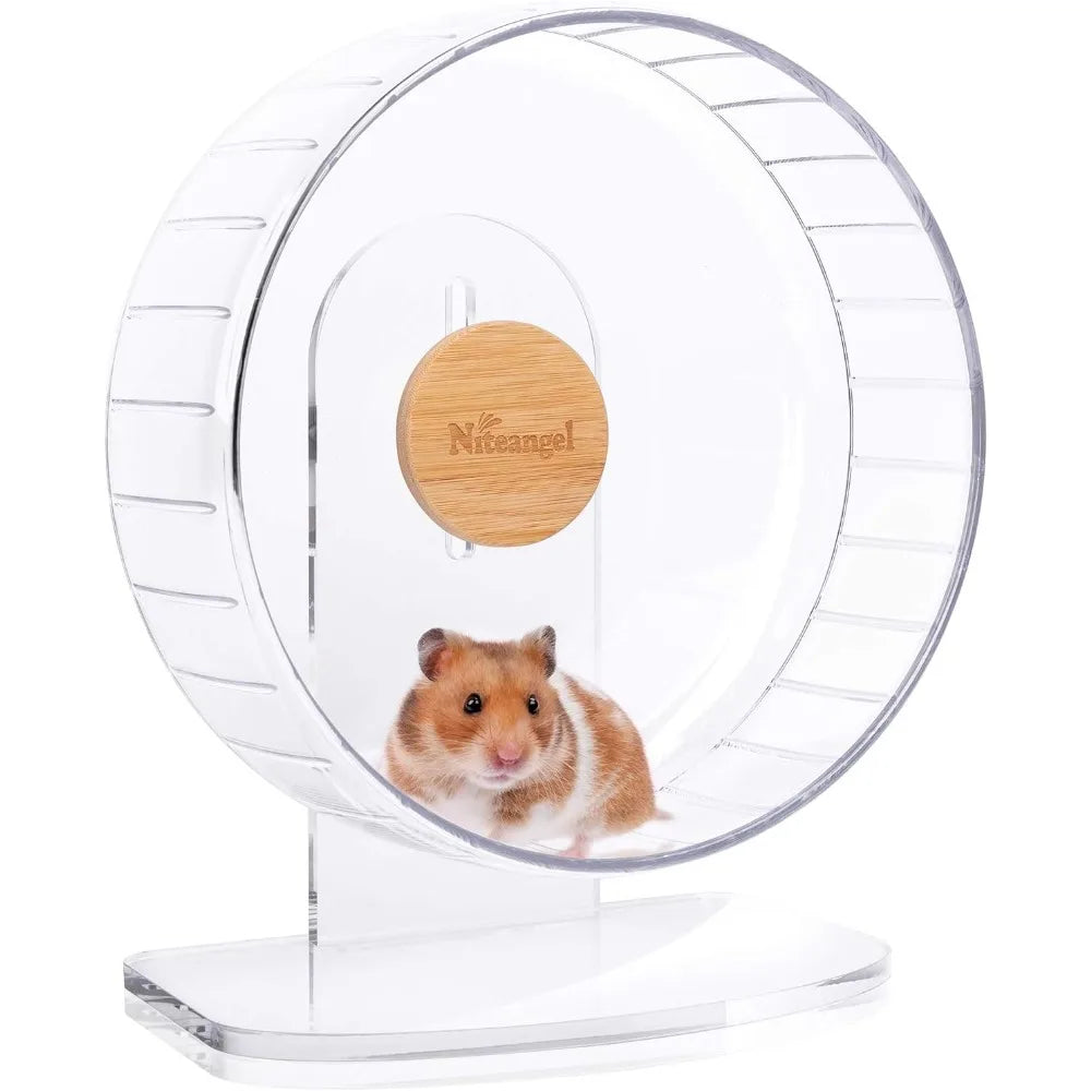 Super Silent Hamster Wheel Adjustable Quiet Running For Small Pets