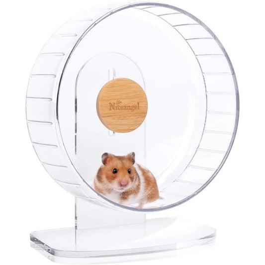 Super Silent Hamster Wheel Adjustable Quiet Running For Small Pets