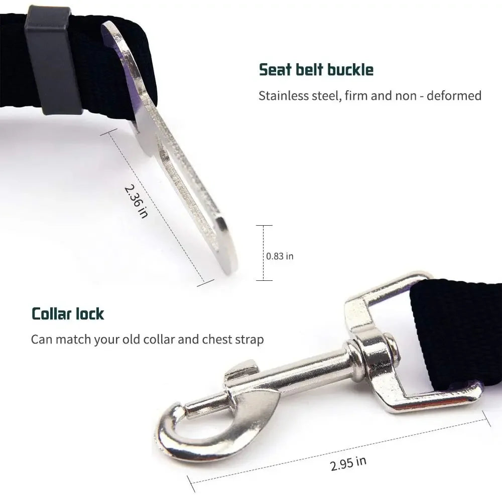YOUSECN Adjustable Pet Car Seat Belt For Dogs And Cats