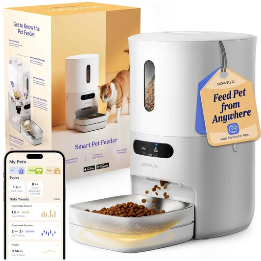 WiFi Smart Pet Feeder With Scale And App Control Remote