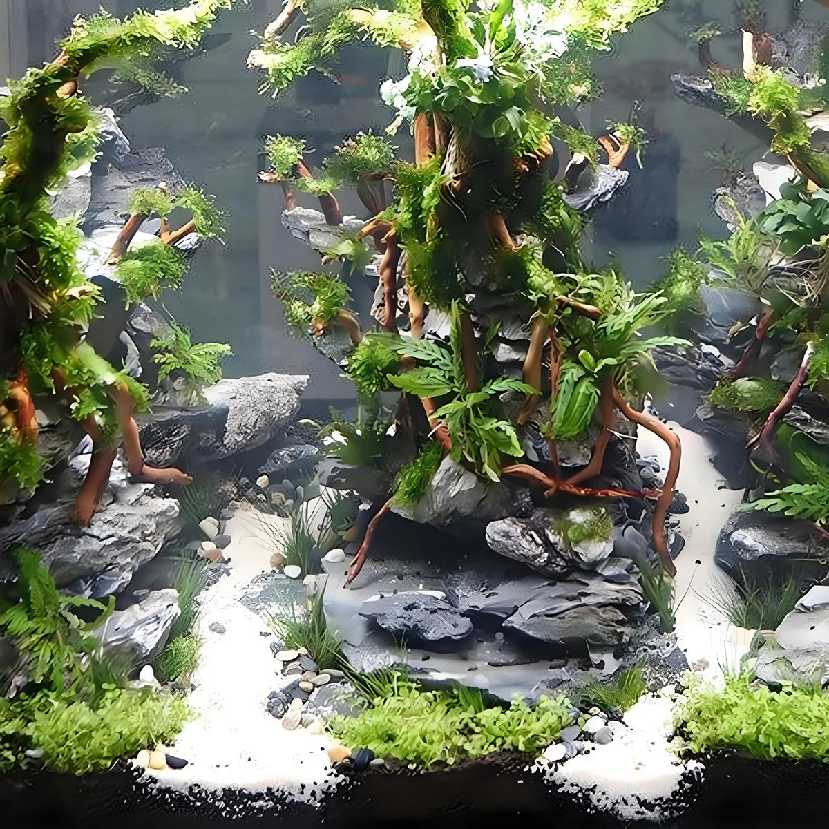 Natural Driftwood Root Trunk Aquarium Decor For Reptiles