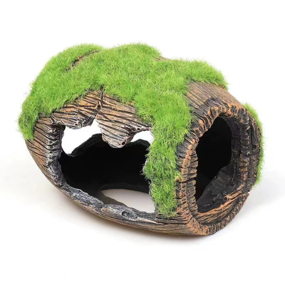 Aquarium Barrel Decoration Resin Shelter For Fish And Shrimp