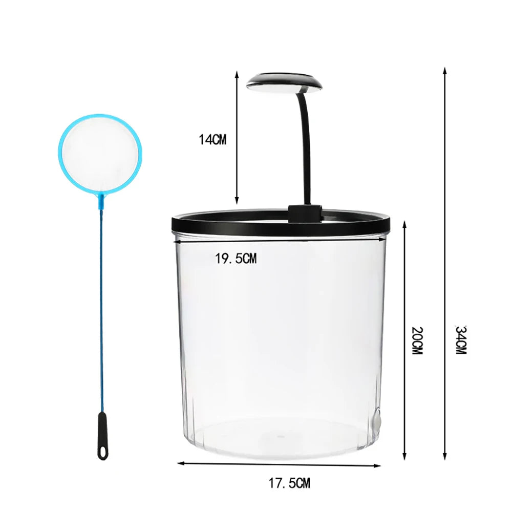 TWISTER.CK Fish Tank With Circulation Oxygenation And LED Lighting