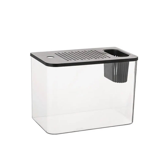 Pet ABS Fish Tank With Lid Transparent Hydroponic Tank