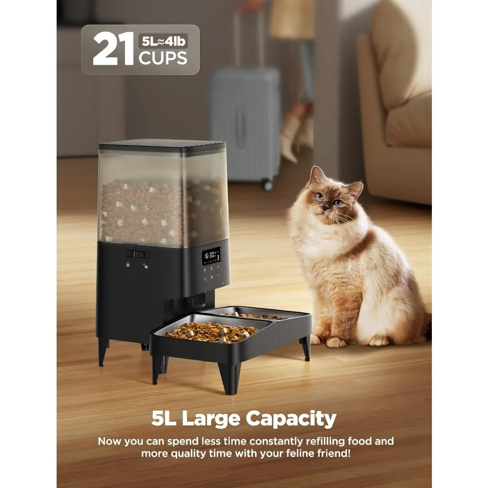 Automatic Pet Feeder With Timer And Voice Recorder