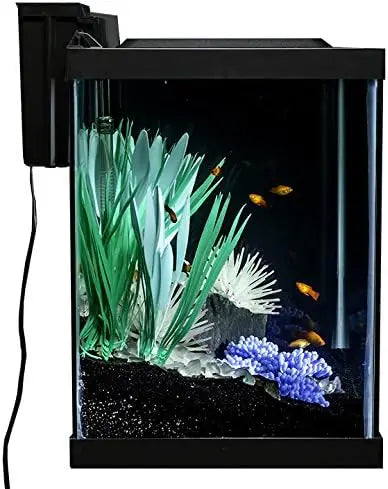 Aquarium Kit With LED Lighting And Decor For A Complete Fish Tank Setup