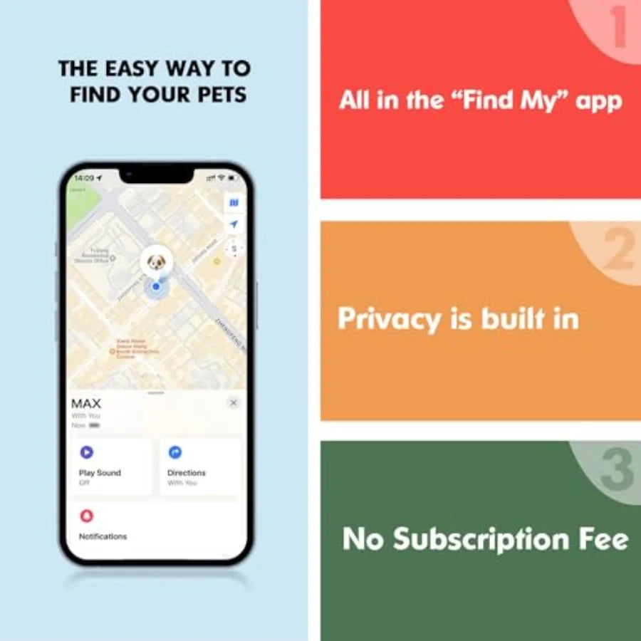 2 In 1 GPS Tracking Pets Real Time Location Collar