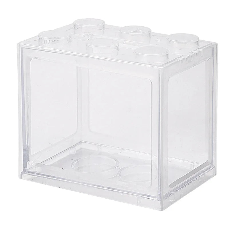 Building Blocks USB Mini Aquarium With LED Light For Desktop