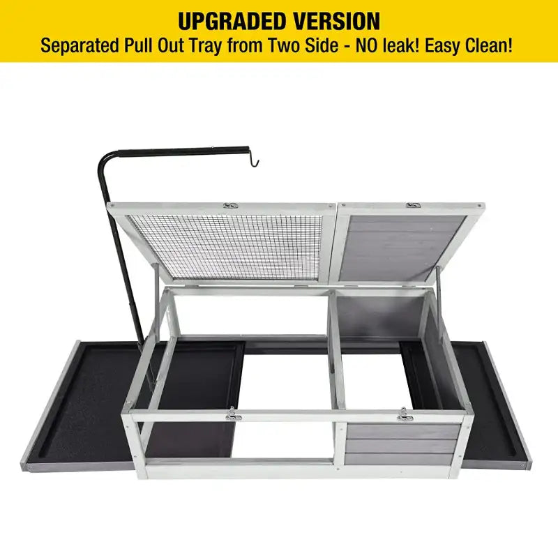 Wooden Tortoise Habitat Reptile Cage With Removable Trays