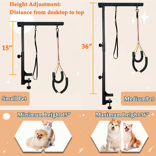 Dog Grooming Arm Adjustable Haunch Holder For Dogs And Cats