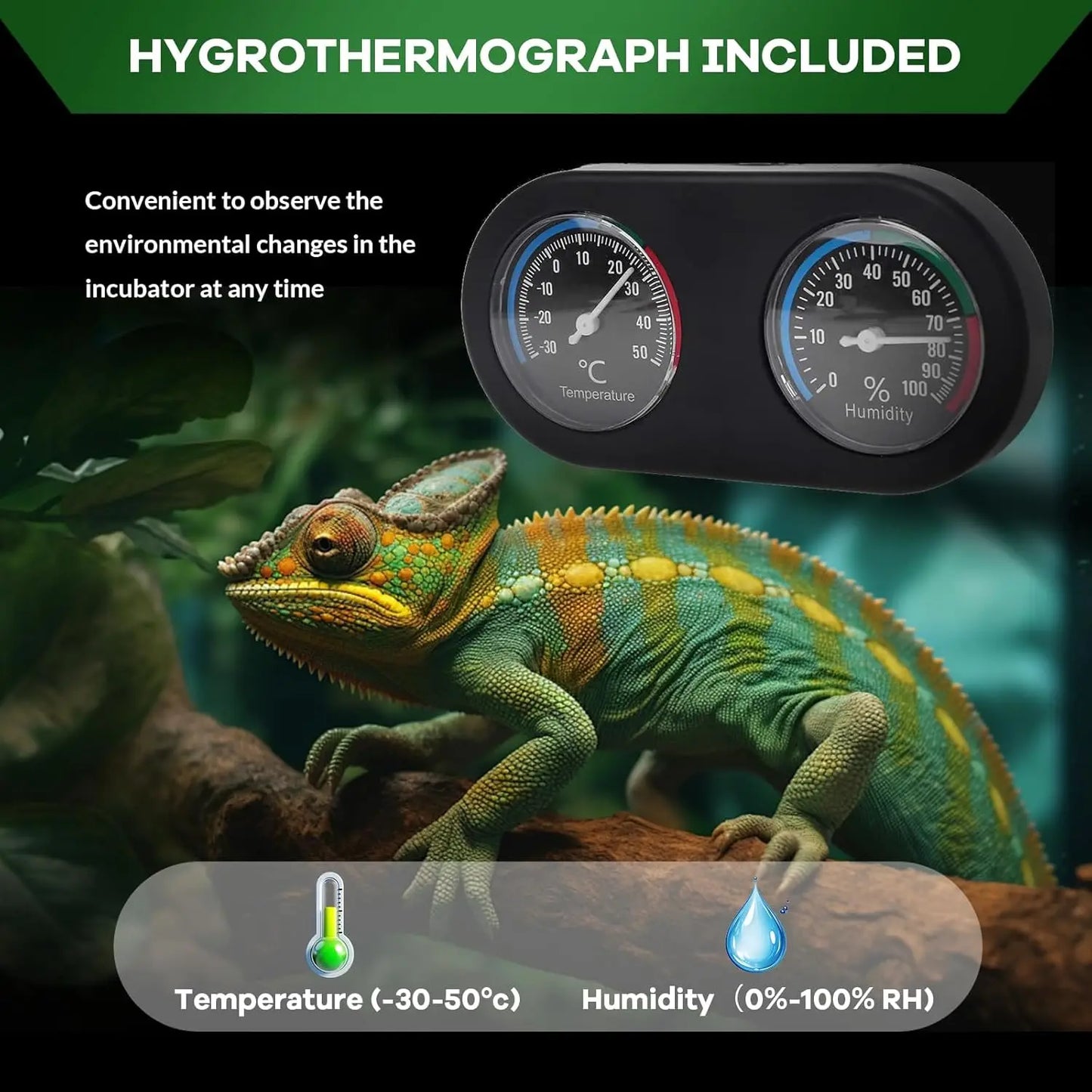 HiMISSH Glass Reptile Terrarium With Top And Side Ventilation