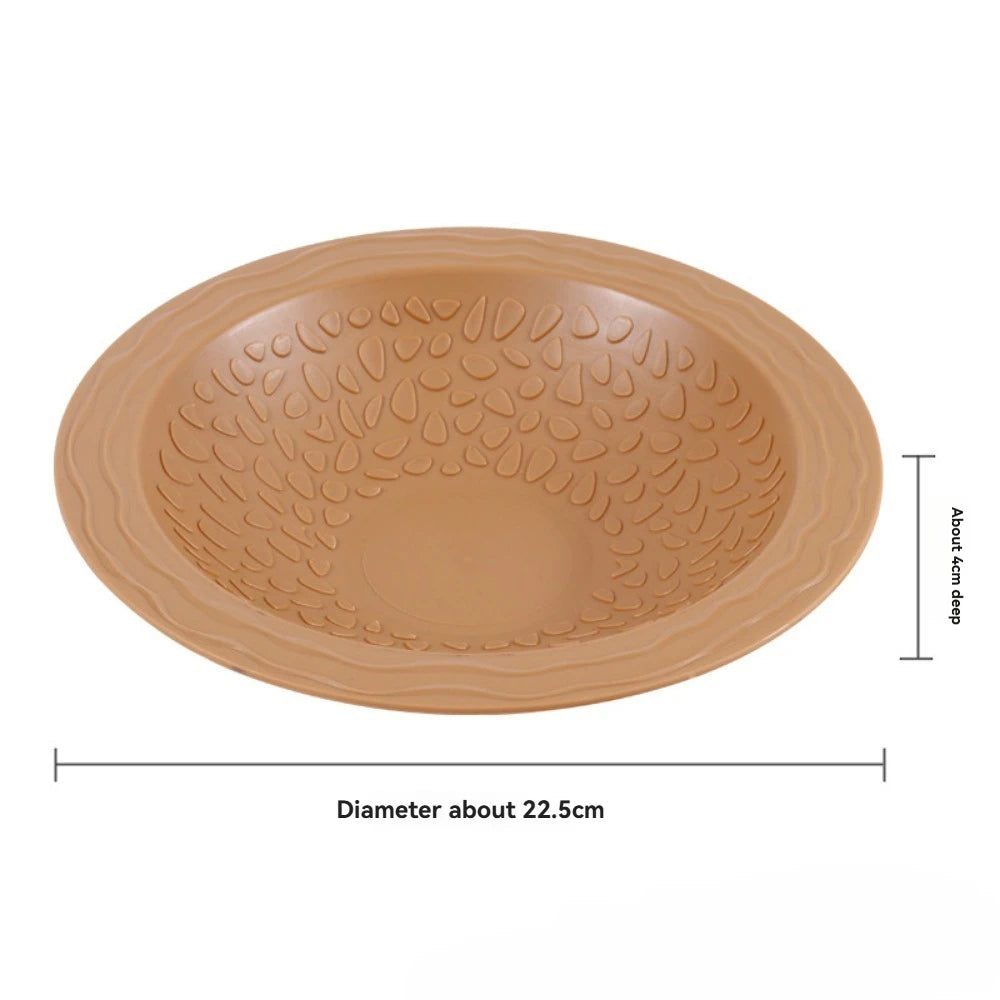 Turtle Bathing Pool Feeding Dish Reptile Water Bowl Habitat Accessory