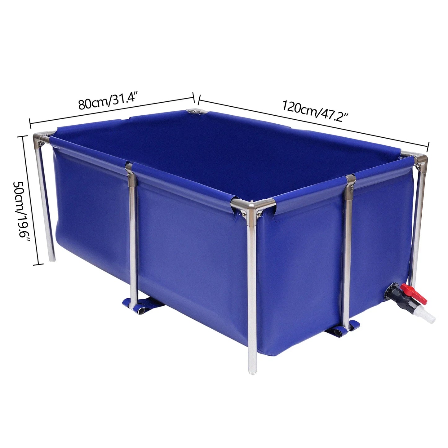 Canvas Aquarium Water Tank With Stainless Steel Frame Lobster Breeding