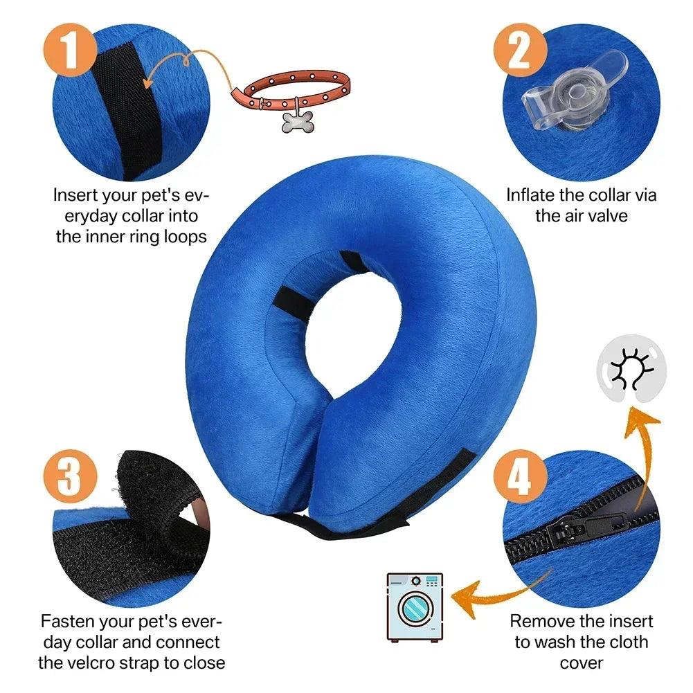 NONECN Inflatable Recovery Collar For Dogs And Cats After Surgery