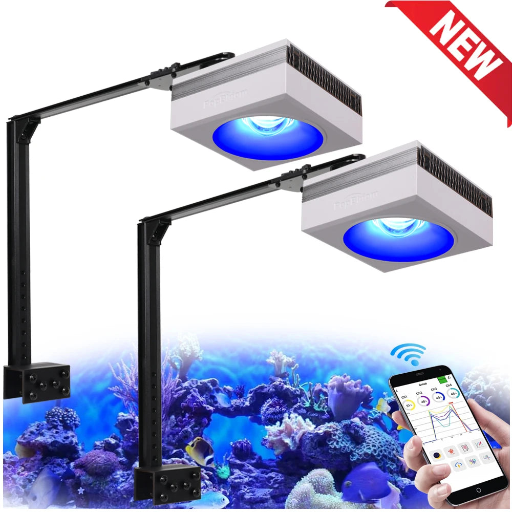 PopBloom RL90 WiFi Full Spectrum Reef Saltwater Aquarium Light