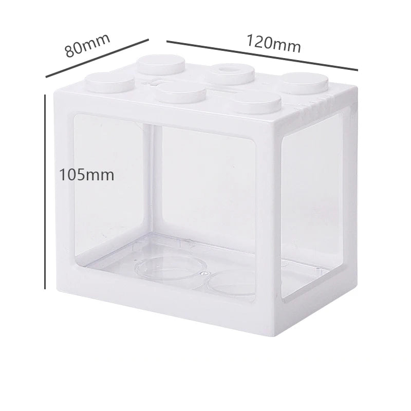Building Blocks USB Mini Aquarium With LED Light For Desktop