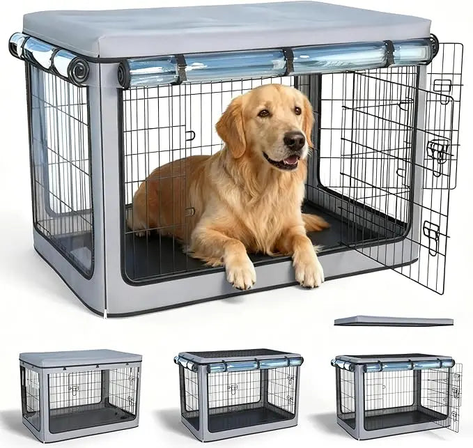 Dog Crate Cover Heavy Duty Waterproof Universal Fit Metal Crates