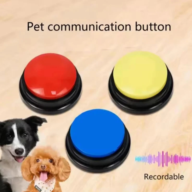 Recordable Dog Toy Squeak Toy With Talking Pet Buttons