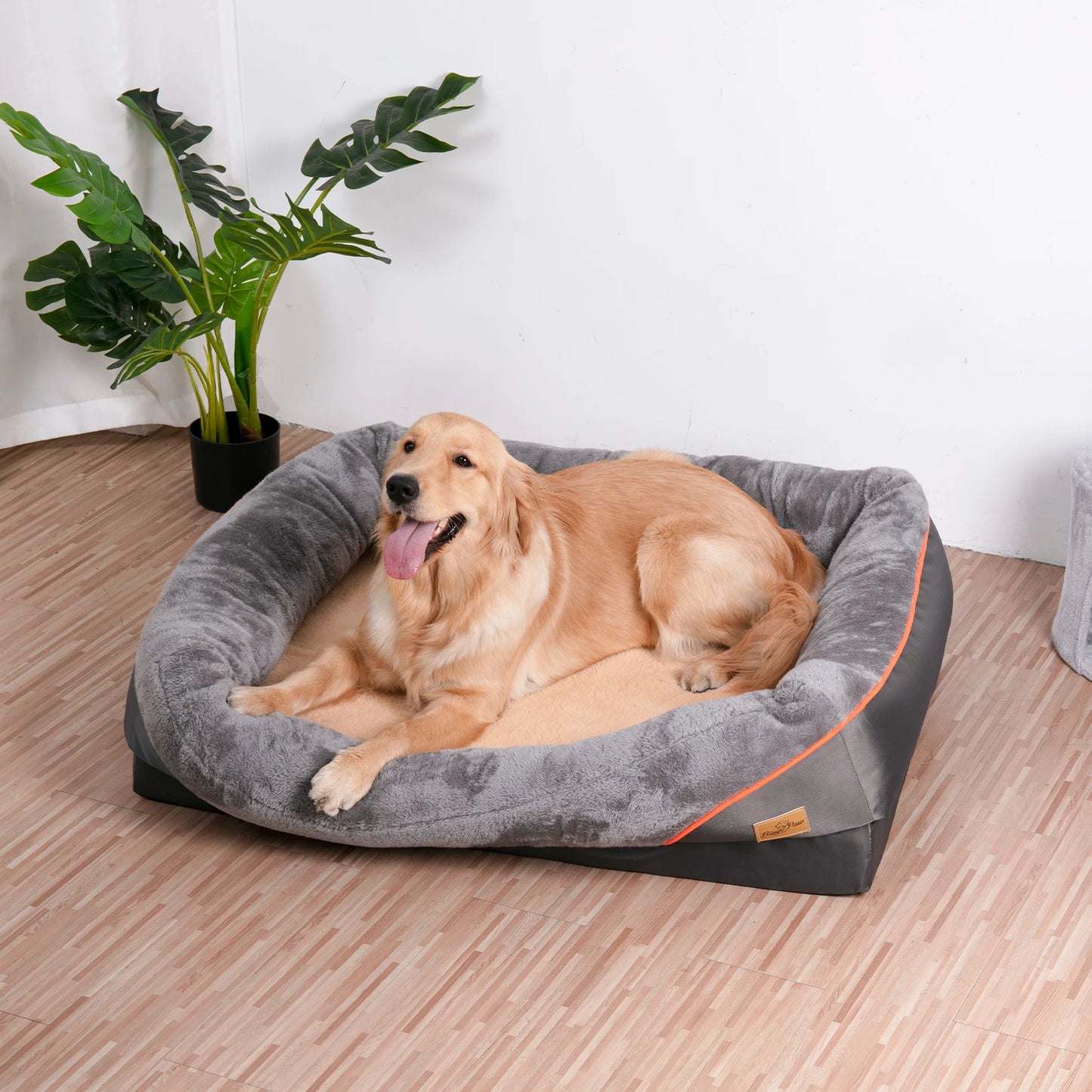 BINGOPAWCN Orthopedic Foam Dog Bed With Removable Cover