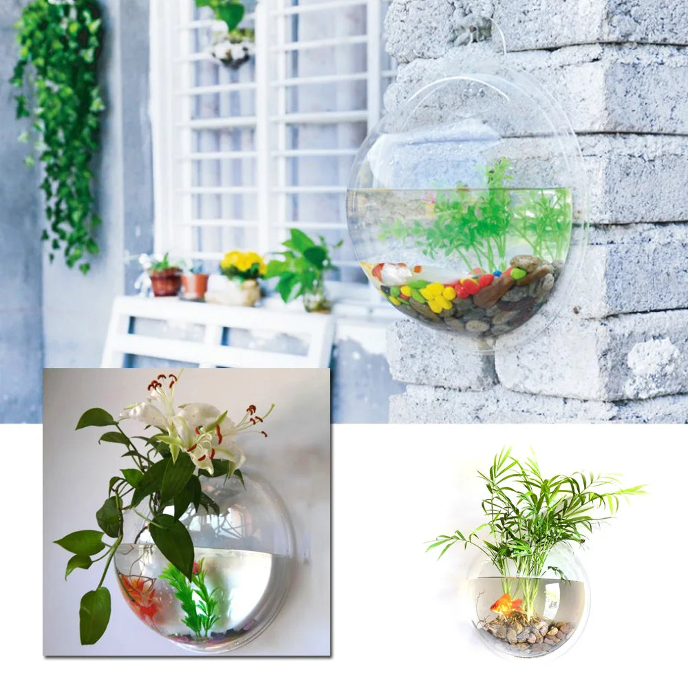 Wall Mounted Acrylic Fish Tank For Home Hanging Aquariums