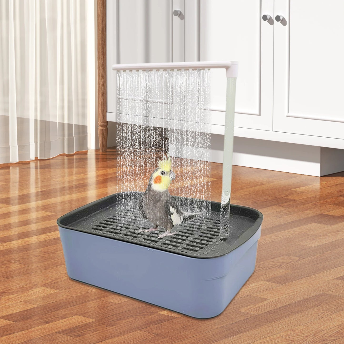 Parrot Automatic Bathtub Bird Bath With Circulating Water System