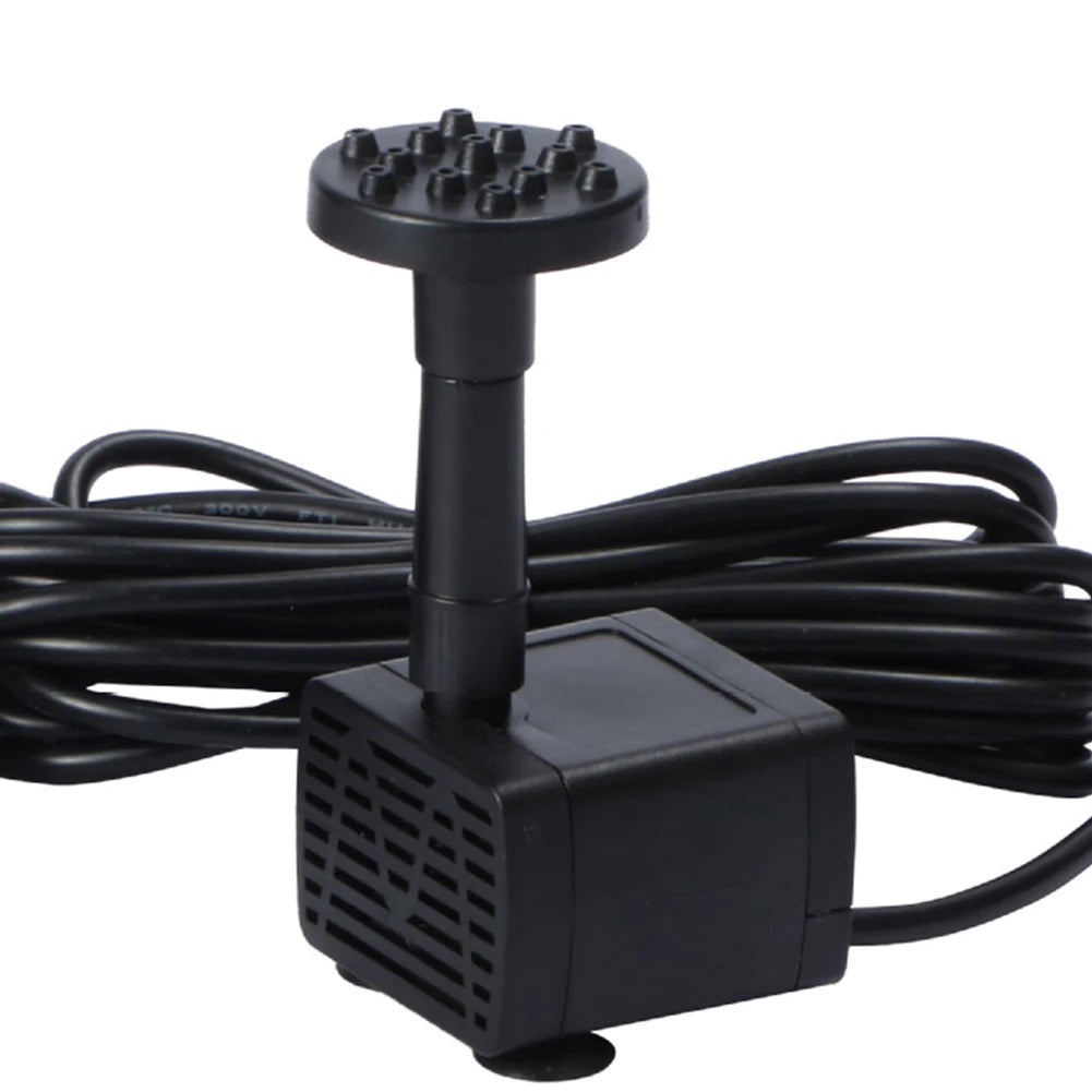 Solar Powered Fountain Pump Kit Nozzles for Bird Bath