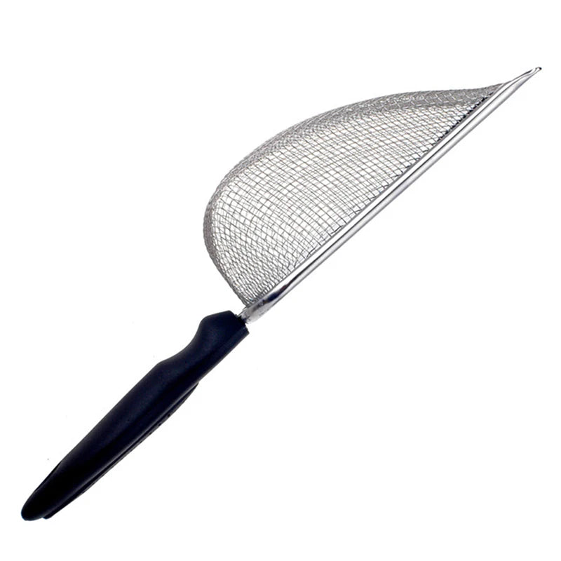 Stainless Steel Pet Feces Shovel With Mesh Screen For Terrariums