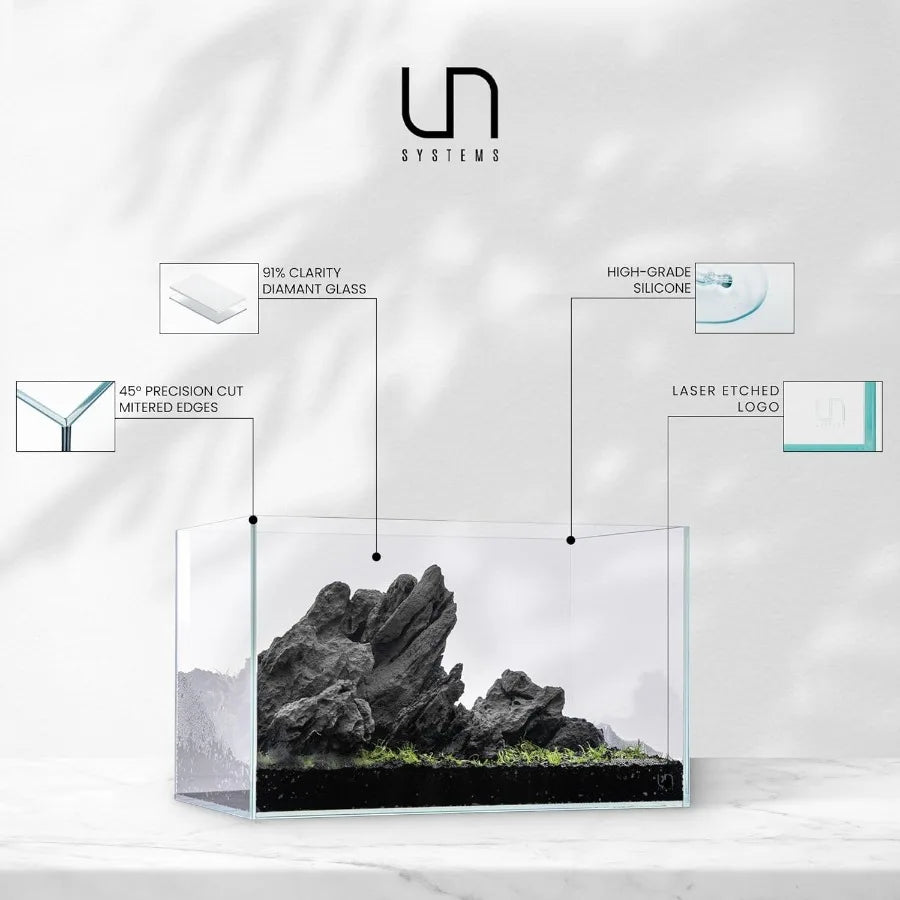 Ultra Clear Rimless Fish Tank With 45 Mitered Edge Glass