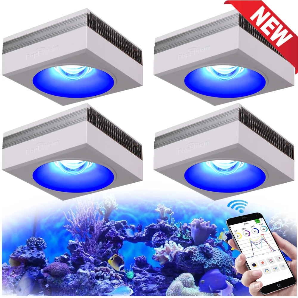 PopBloom RL90 WiFi Full Spectrum Reef Saltwater Aquarium Light