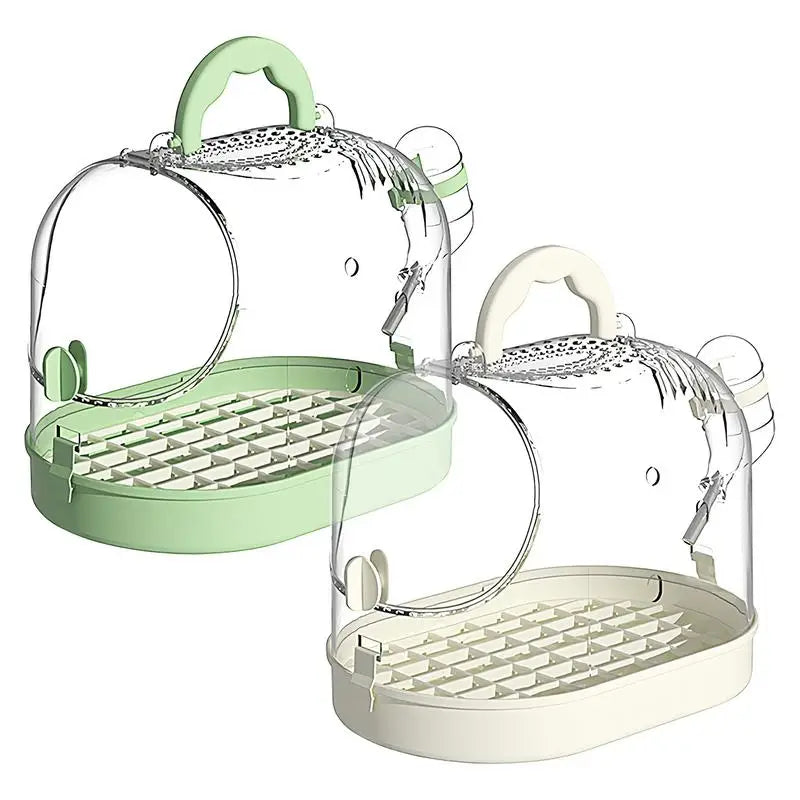 NONECN Bird Transport Cage Breathable Parrot Carrier with Escape Buckle