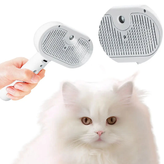 Shunmaii 3 In 1 Cat Steam Brush For Grooming And Pet Hair Cleaning For Cats Dogs