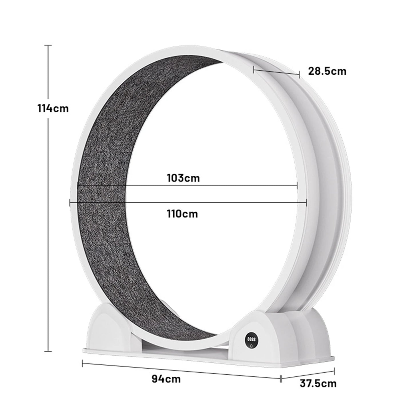 HiMIS Cat Exercise Wheel Indoor Cats Pedometer Quiet Treadmill