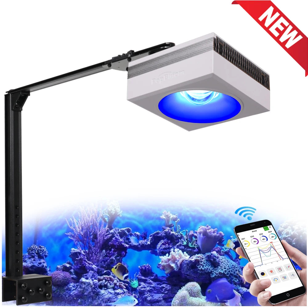 PopBloom RL90 WiFi Full Spectrum Reef Saltwater Aquarium Light