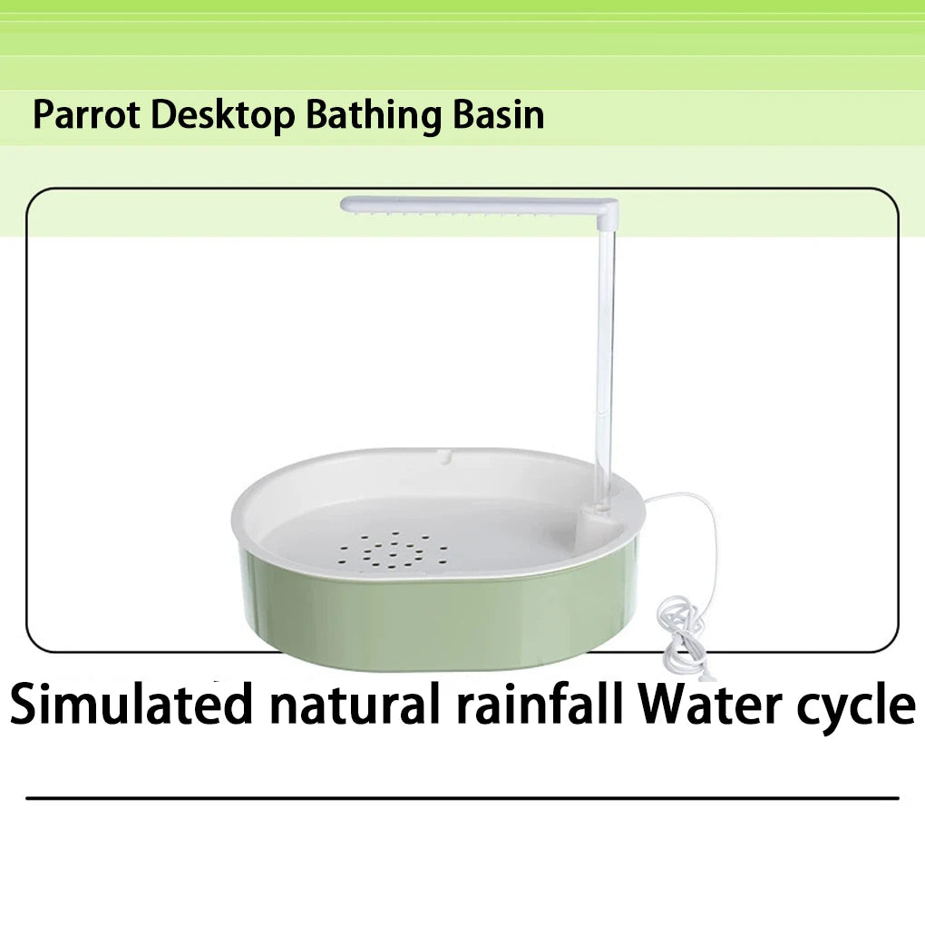 Parrot Bath Tub And Bird Shower Cleaning Station For Birds