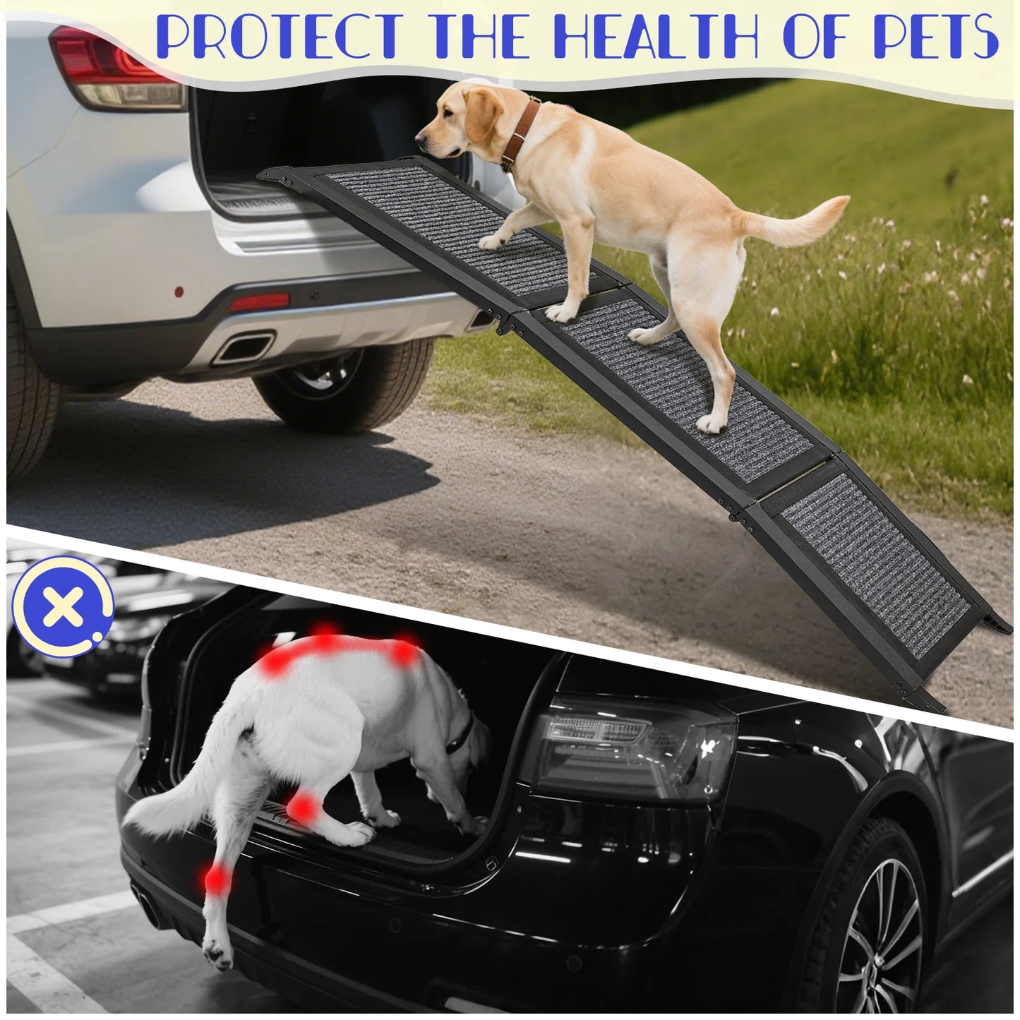 Folding Dog Ramp For Car Non Slip Portable SUV Ramp