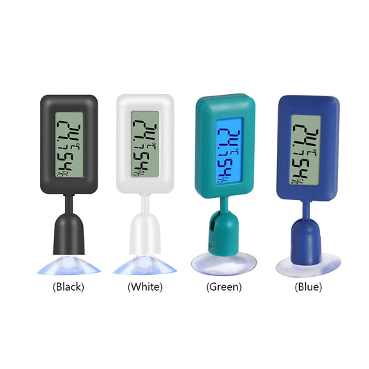 Shunmaii Reptile Digital Thermometer Hygrometer for Terrarium with Suction Cup