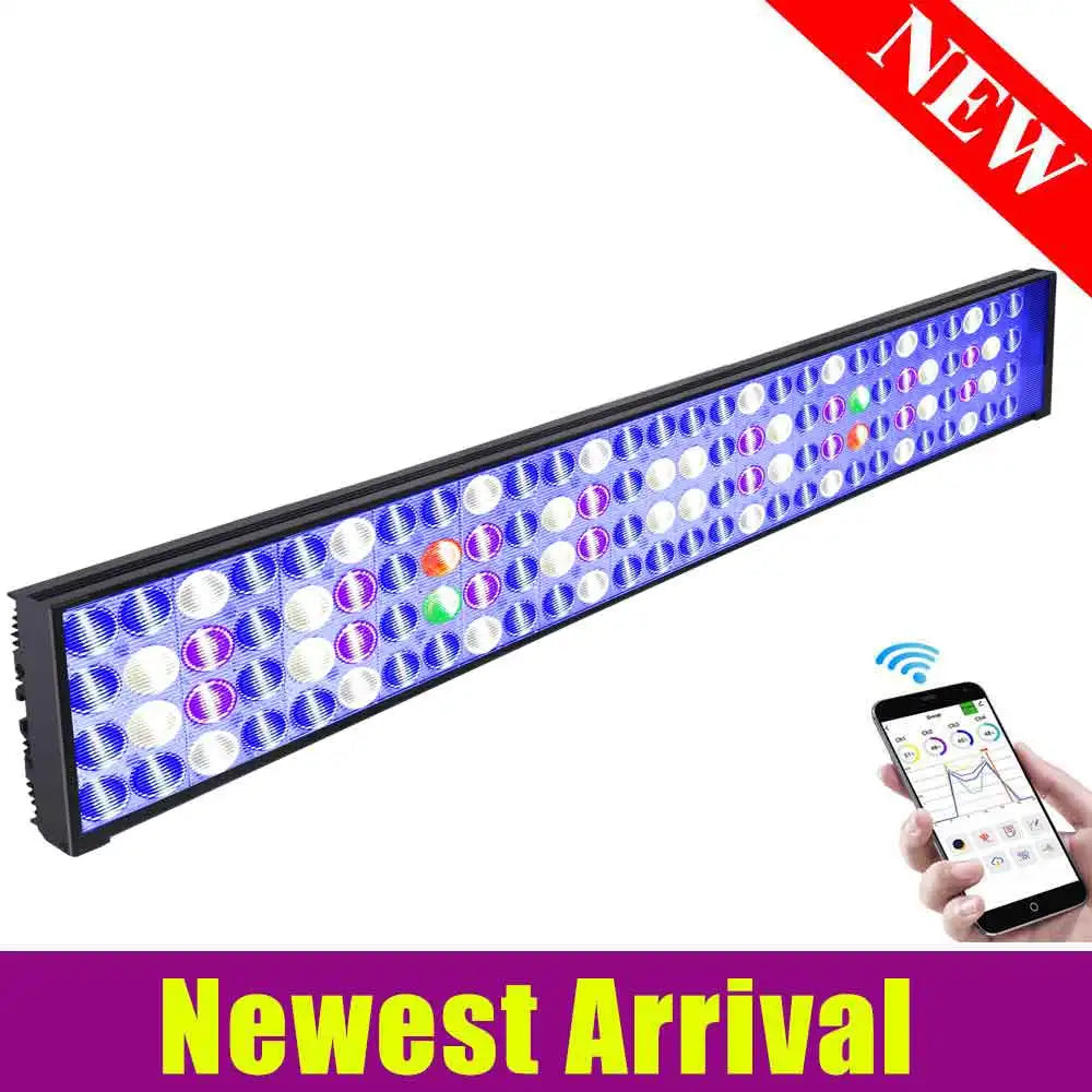 PopBloom WiFi Marine Aquarium Light Full Spectrum LED Lamp