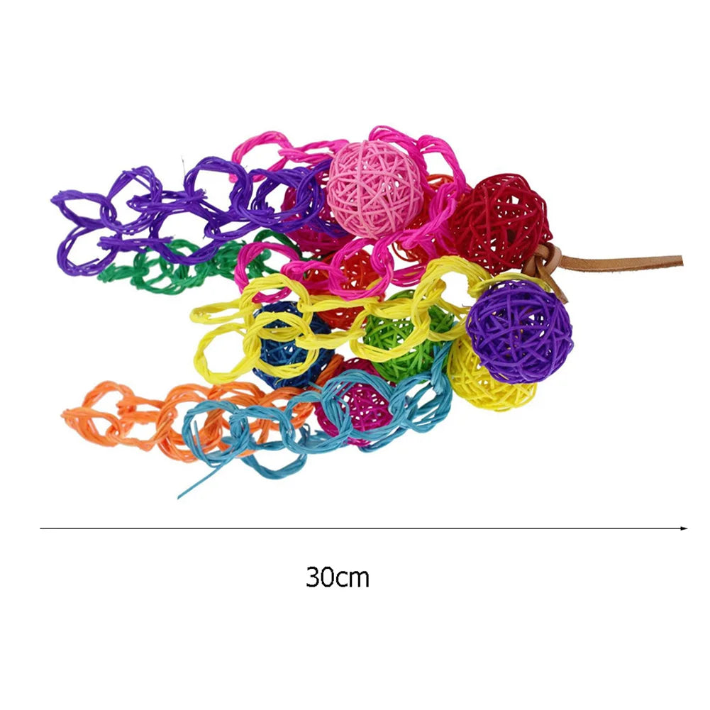 Bird Toys Hanging Chew Perch Macaw Cockatiel Parrot