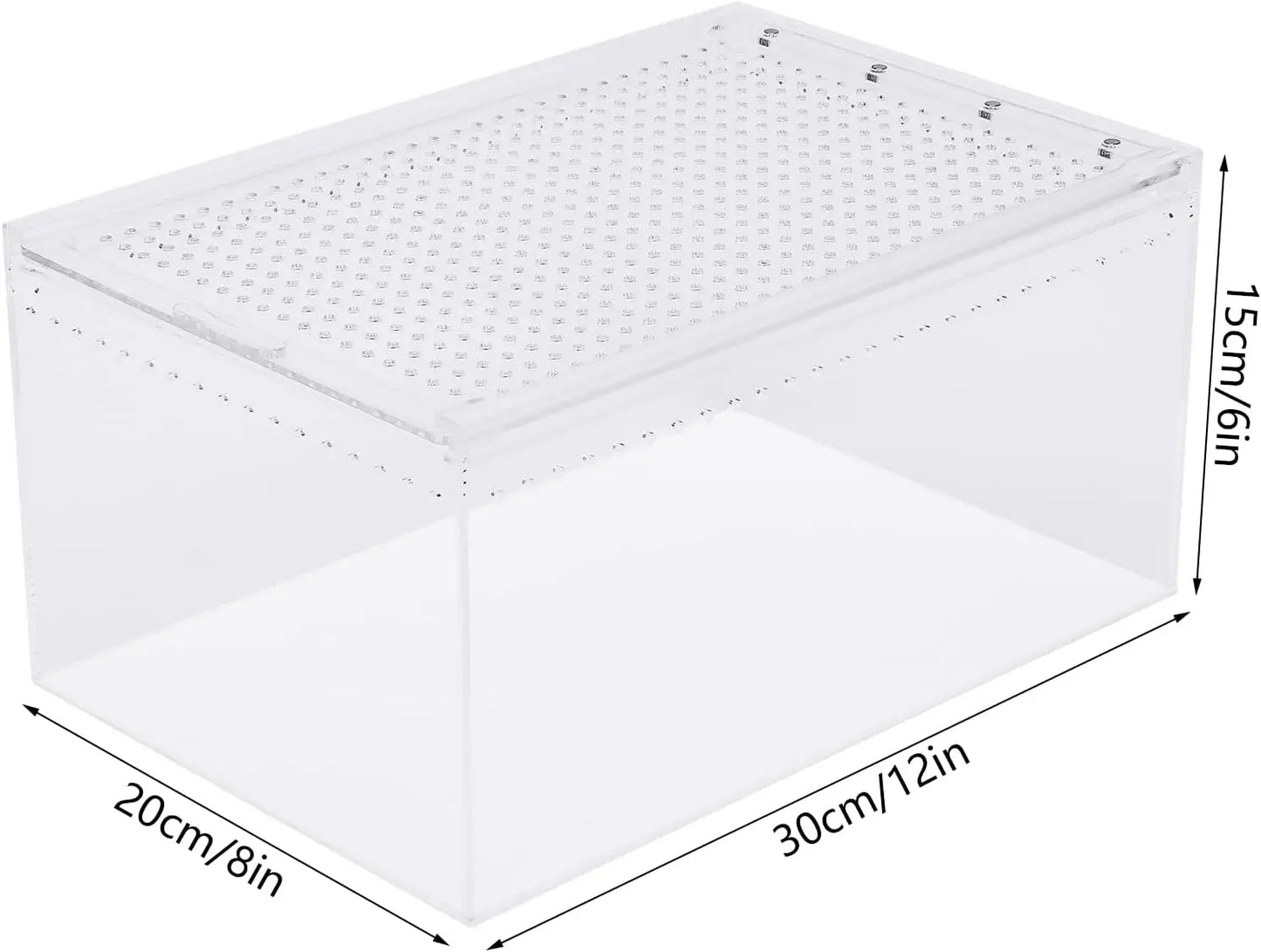 Magnetic Acrylic Reptile Enclosure Breeding Box Terrarium