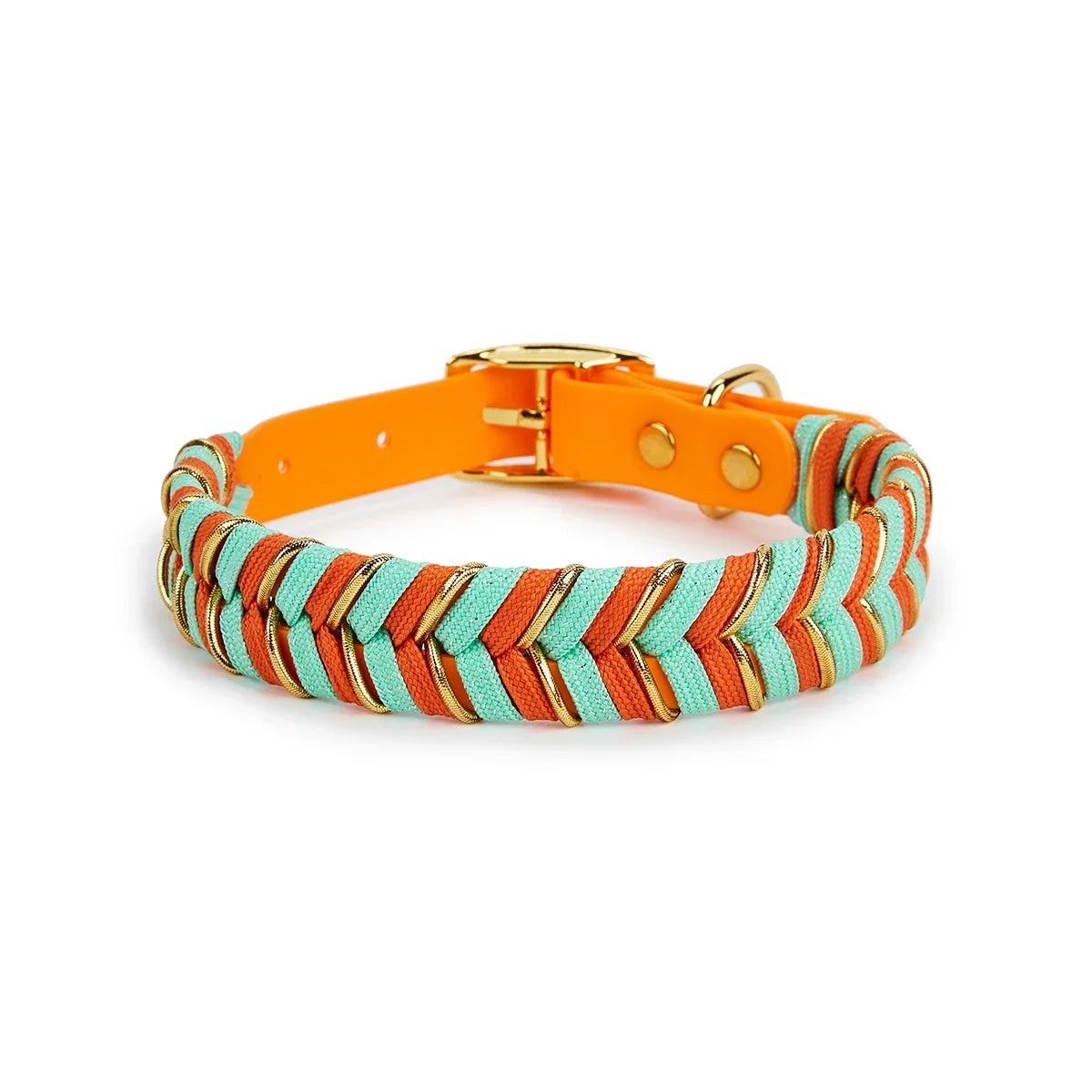 NONECN Dog Fashion Collar Handmade Striped Design For All Dogs