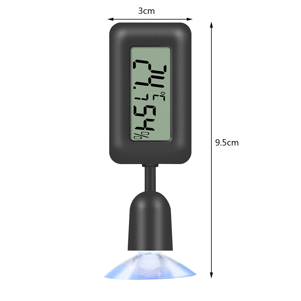 Shunmaii Reptile Digital Thermometer Hygrometer for Terrarium with Suction Cup